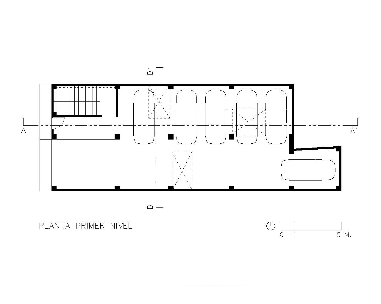Apartamentos Chiantla — Planta arquitectónica — primer nivel