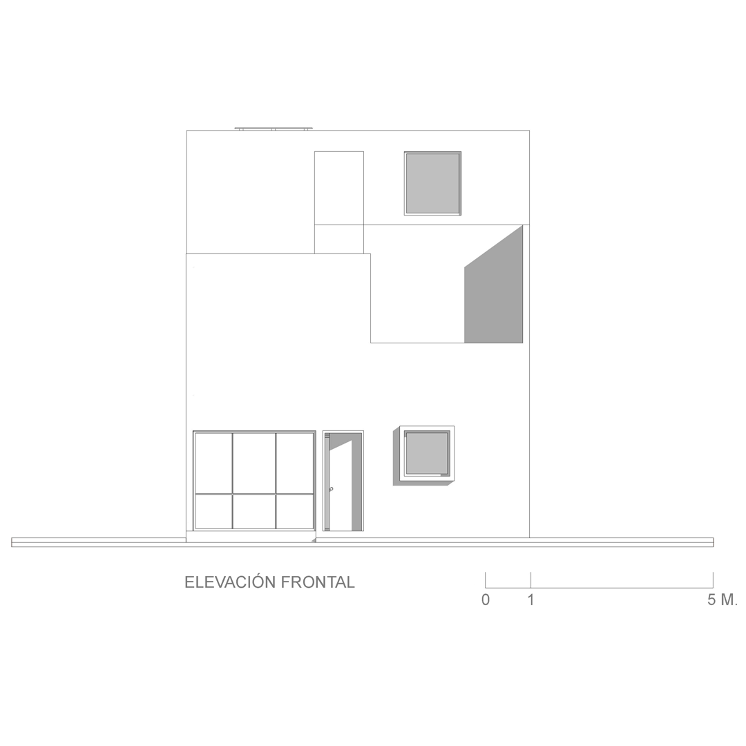 Casa Buenos Aires — Elevación frontal