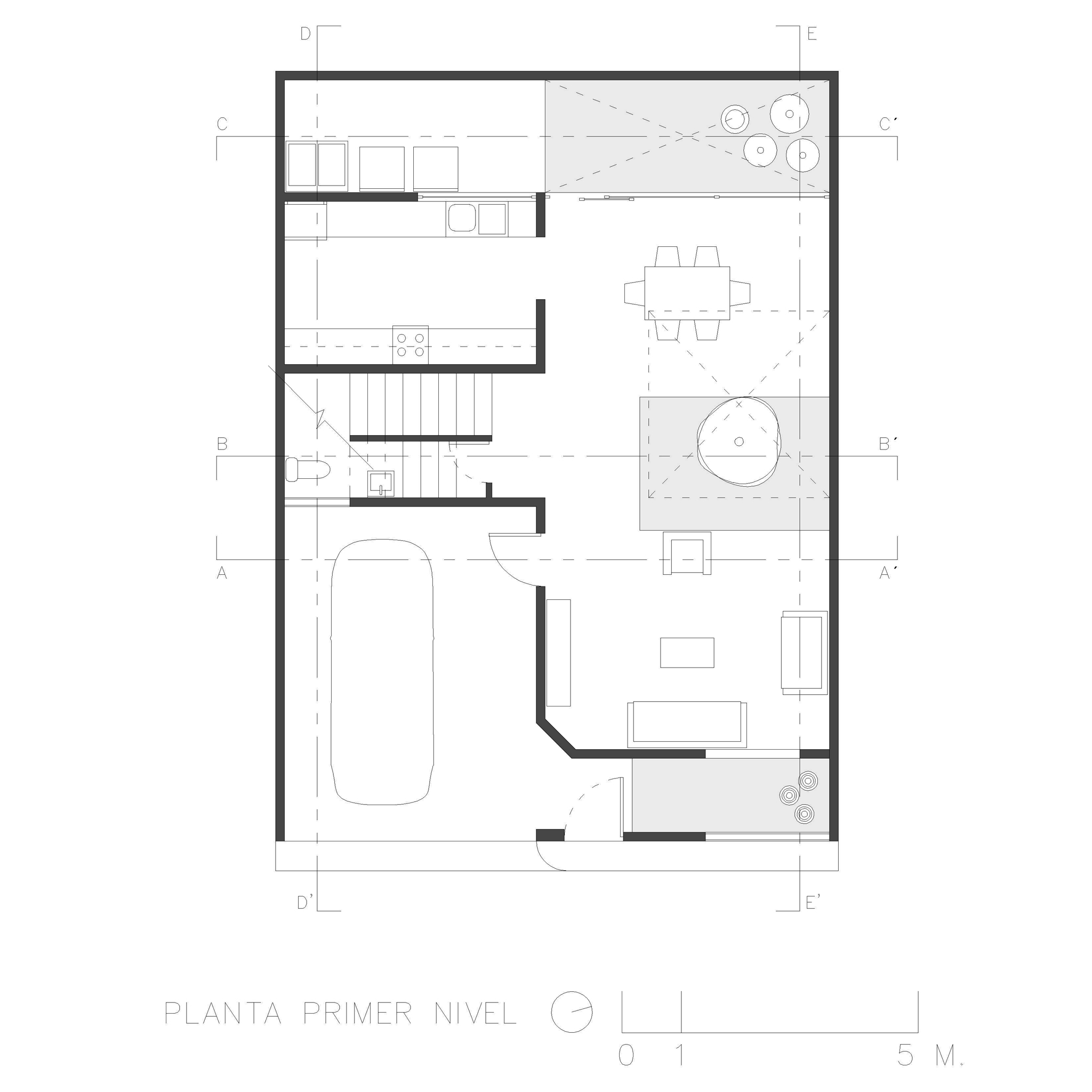 Casa Canxac — Planta primer nivel