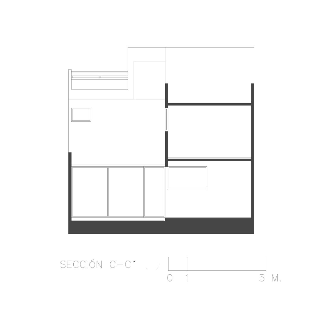Casa Canxac — Sección C–C’