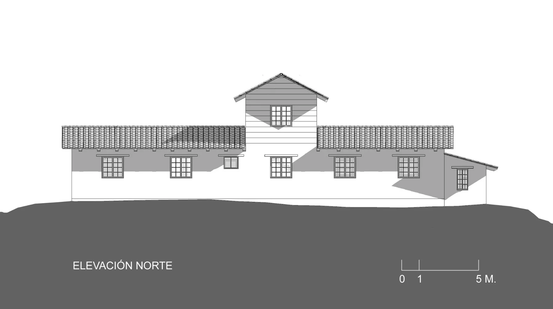 Casa en el Cerro — Elevación norte