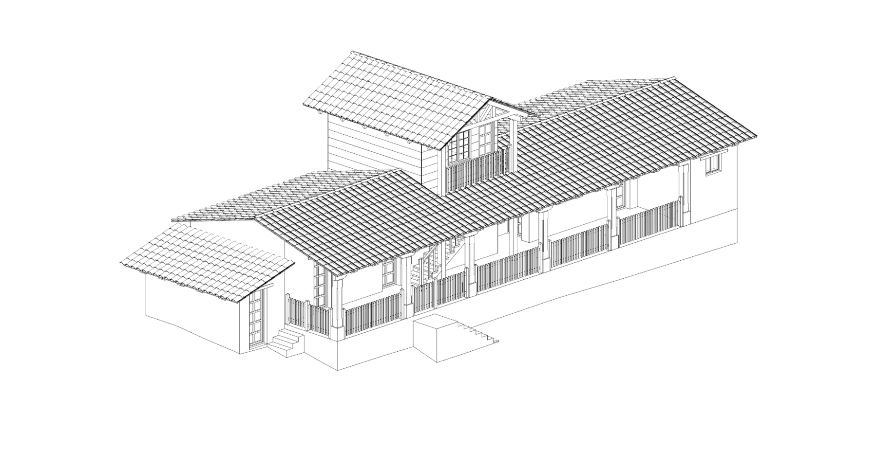 Casa en el Cerro — Isométrico 01