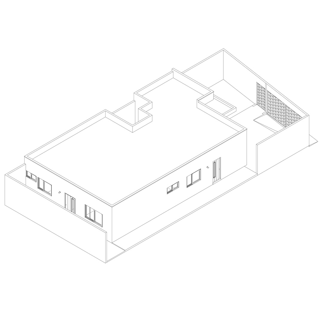 Vivienda Chuscaj — Isométrico 03